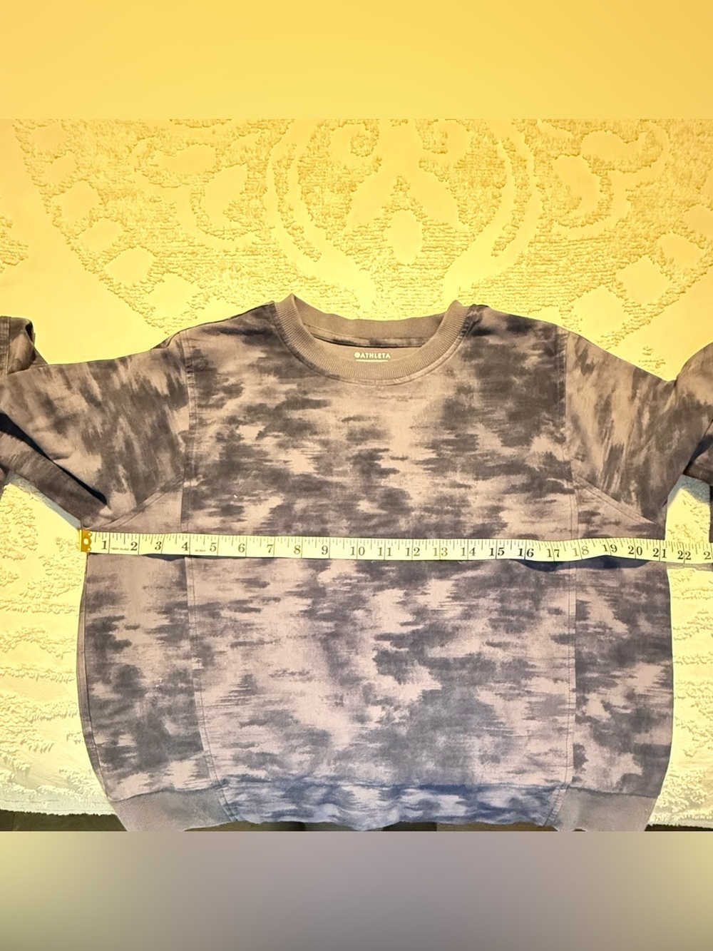 Athleta Blue Tie-Dye Crewneck Sweater - Picture 4 of 5